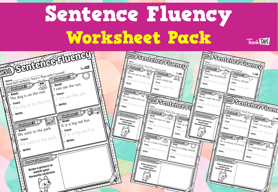 Sentence Fluency - Worksheet Pack