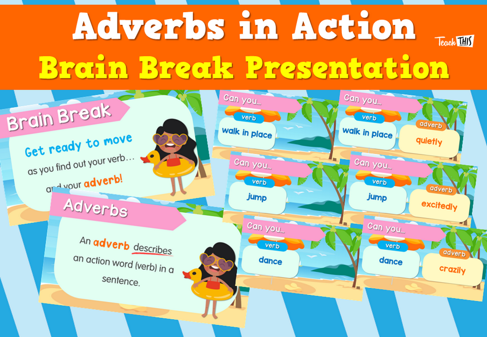 Adverbs in Action: Brain Break - Presentation