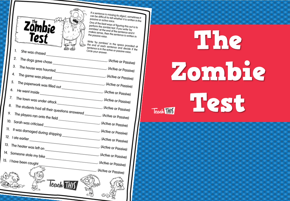 The Zombie Test - Active and Passive Voice