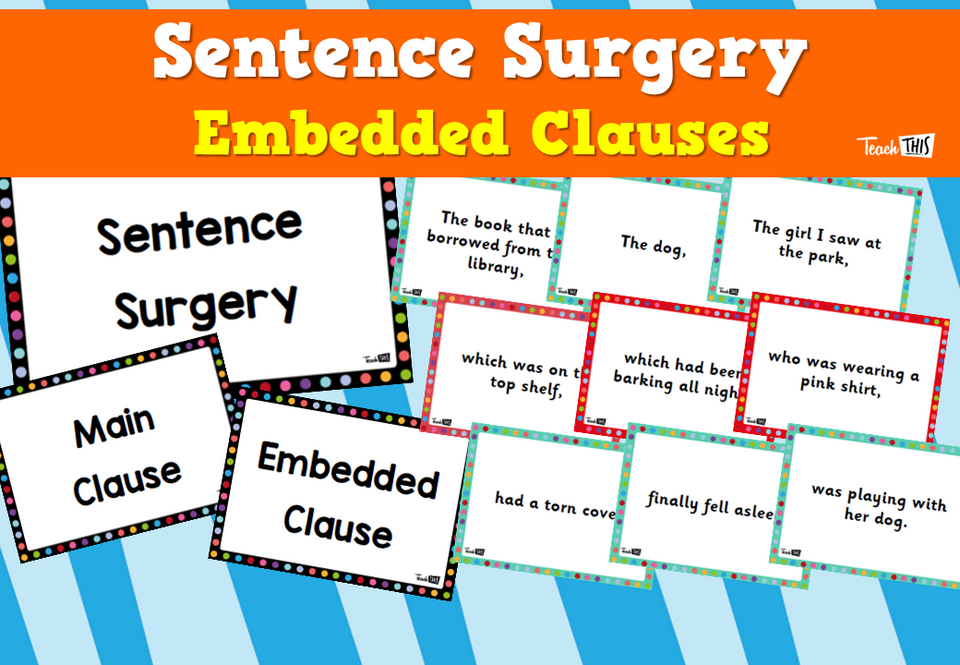 Sentence Surgery – Embedded Clauses