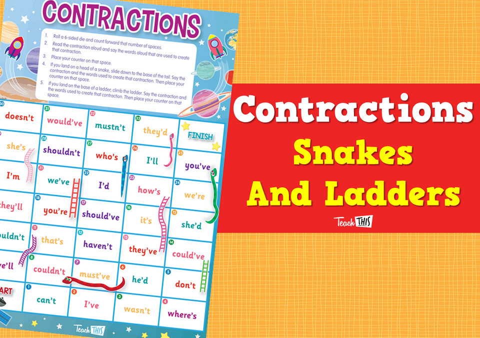 Contractions - Snakes and Ladders