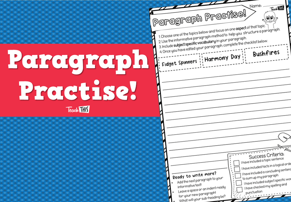 Paragraph Practise!