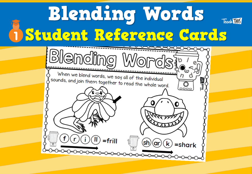 Blending Words – Student Reference Cards
