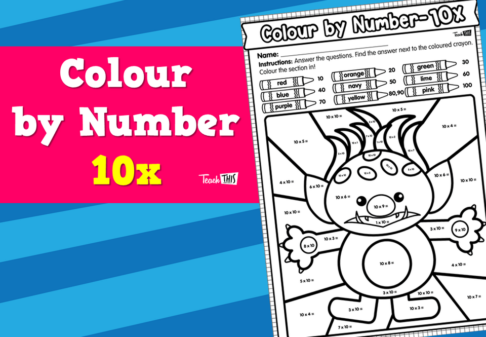 Colour by Number- 10x