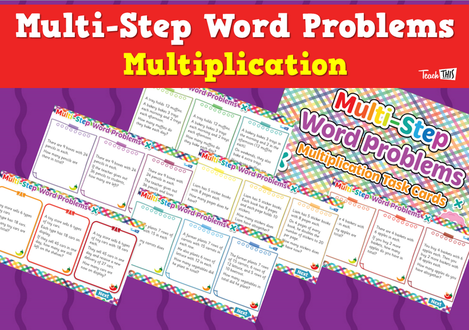 Multi-Step Word Problems - Multiplication
