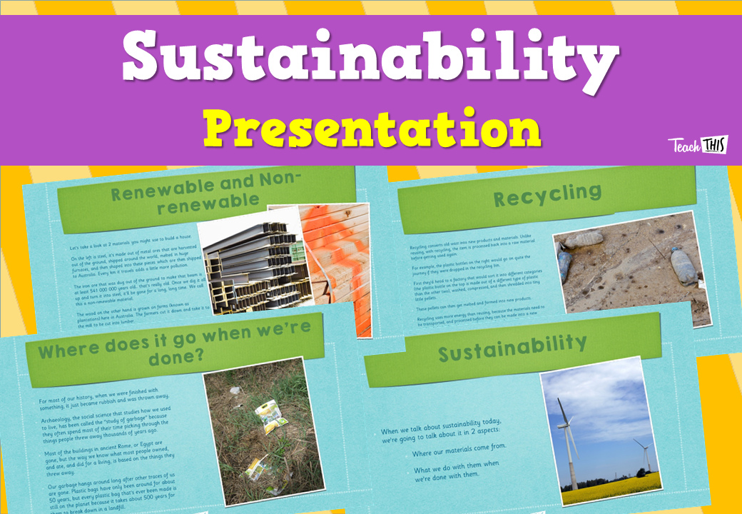 Sustainability - Presentation