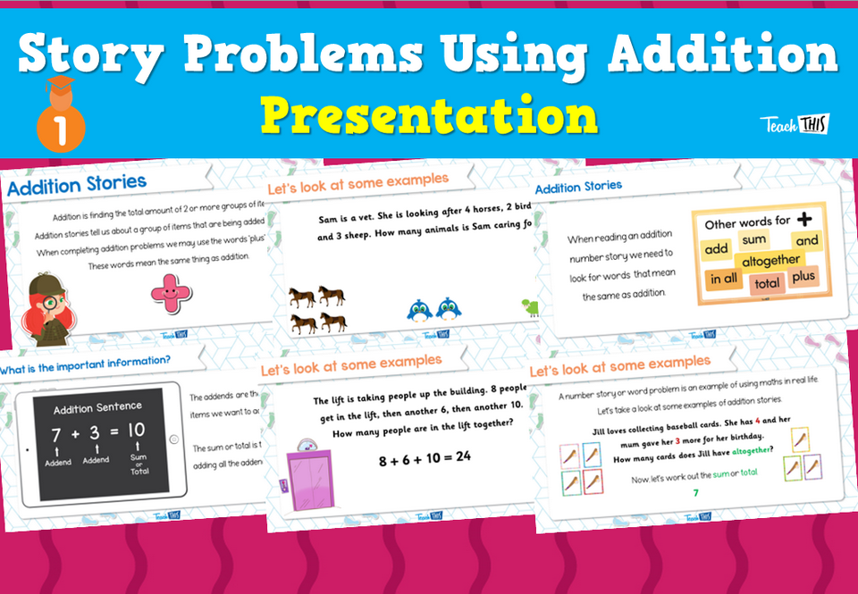 Story Problems Using Addition - Presentation