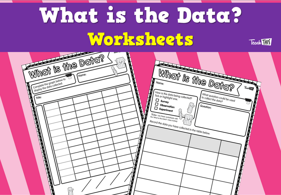 What is the Data? Worksheets