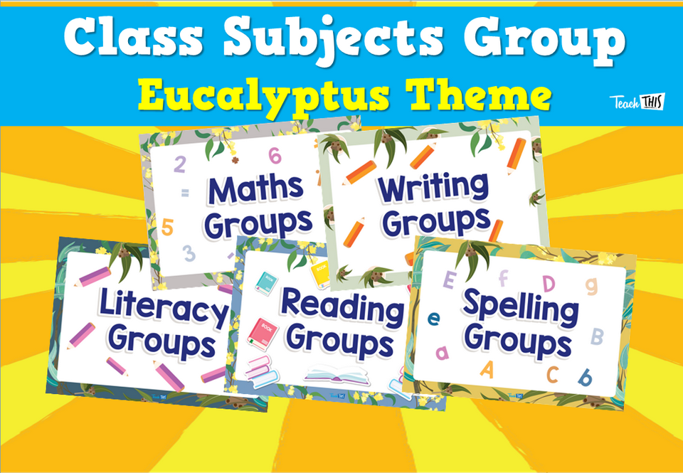 Class Subjects Group - Eucalyptus Theme