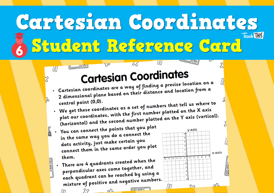 Cartesian Coordinates - Student Reference Card