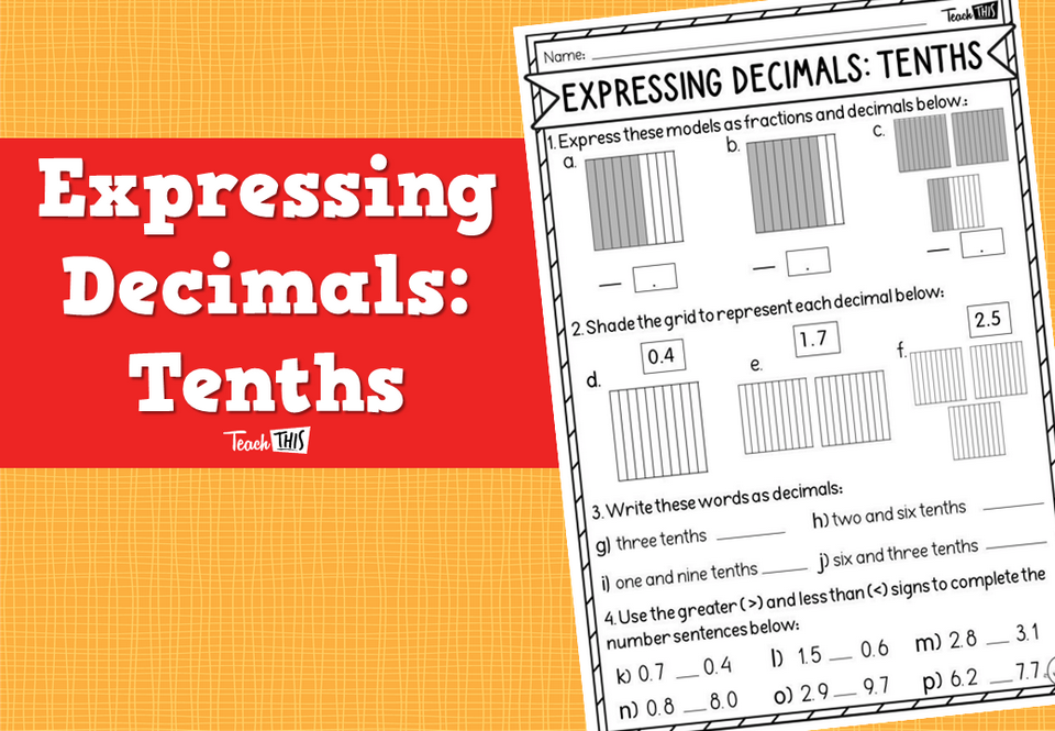 Expressing Decimals: Tenths