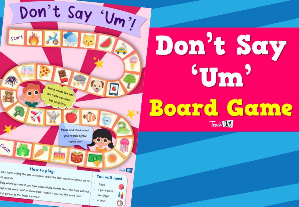 Don’t Say ‘Um’ Board Game