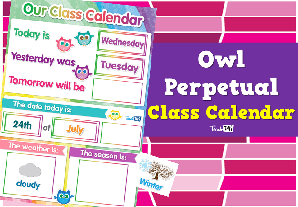 Owl Perpetual Class Calendar