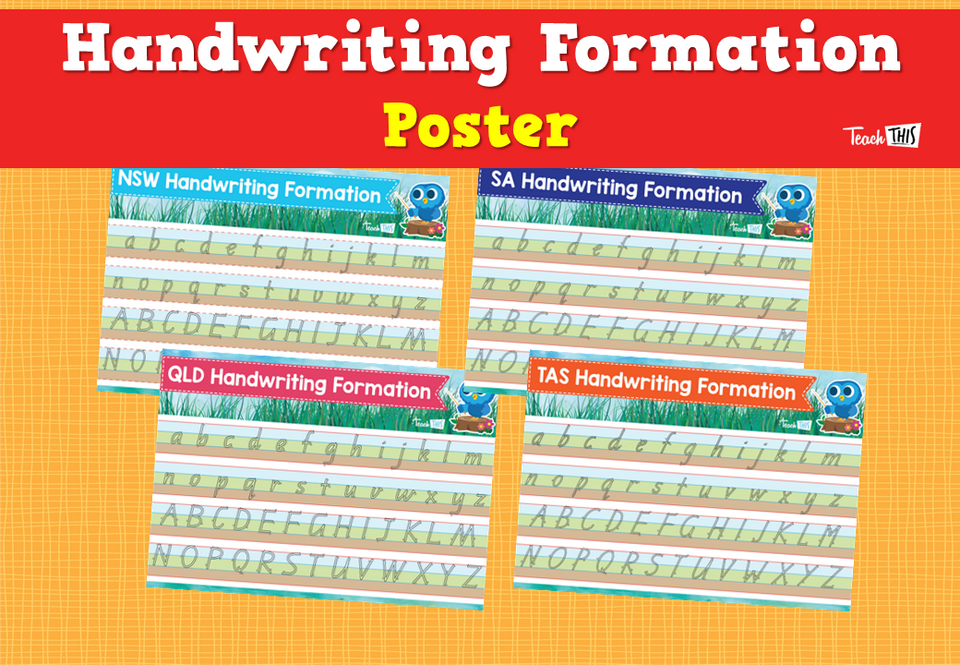 Handwriting Formation Poster