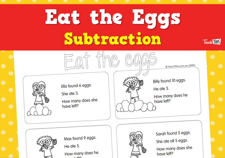 Eat the Eggs - Subtraction