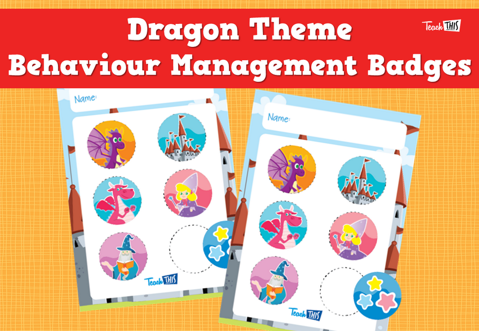 Dragon Theme Behaviour Management Badges