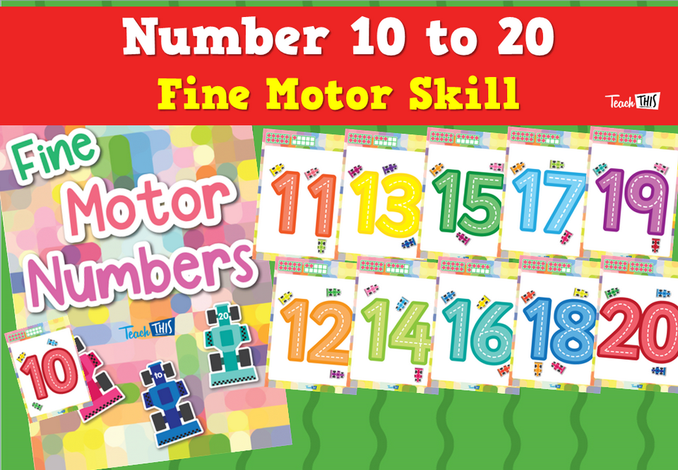 Number 10 to 20 - Fine Motor Skill