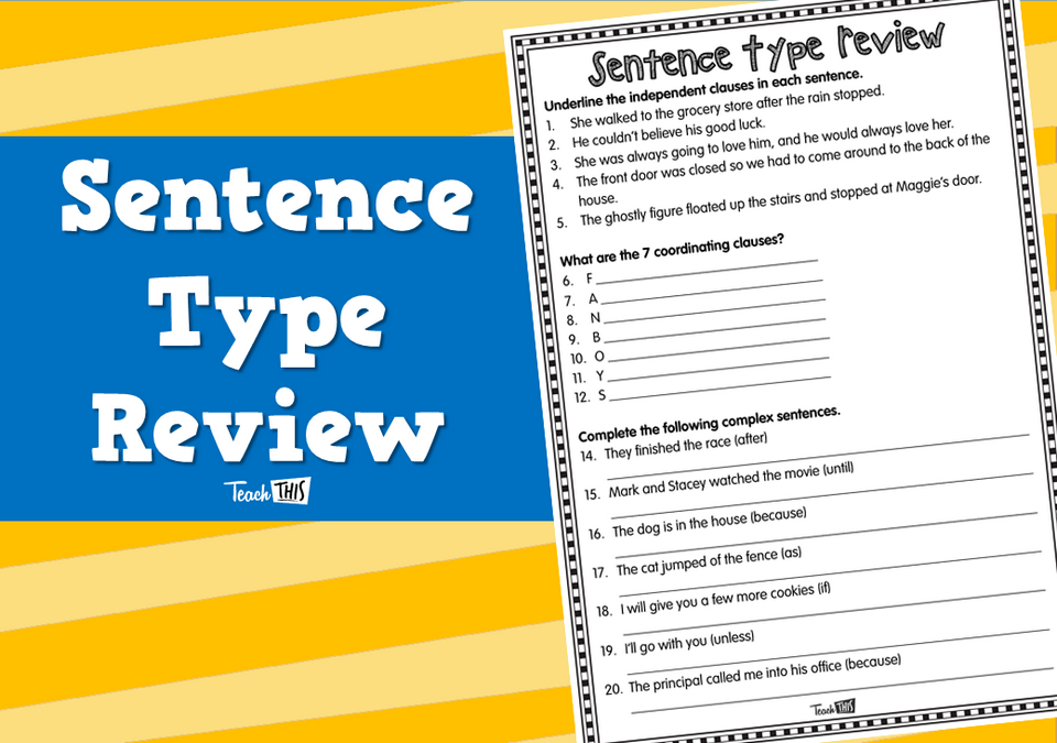 Sentence Type Review