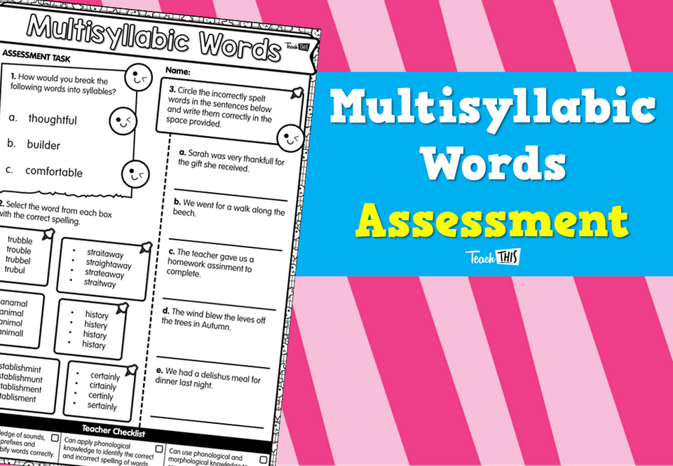 Multisyllabic Words Assessment