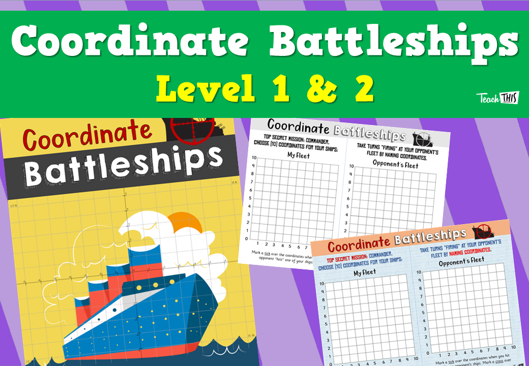 Coordinate Battleships Game - Level 1 & 2