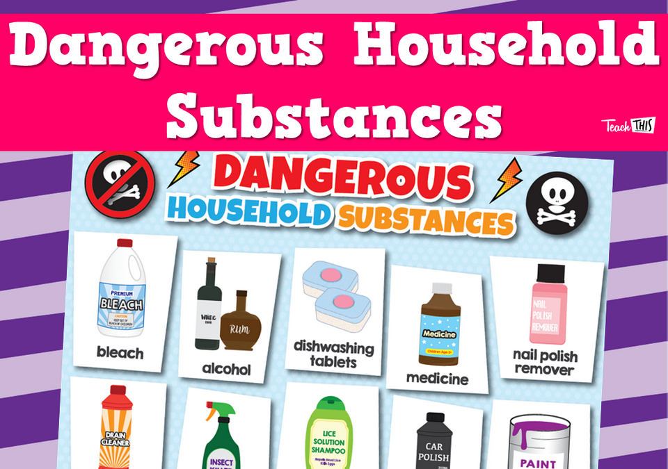 Dangerous Household Substances - Classroom Display