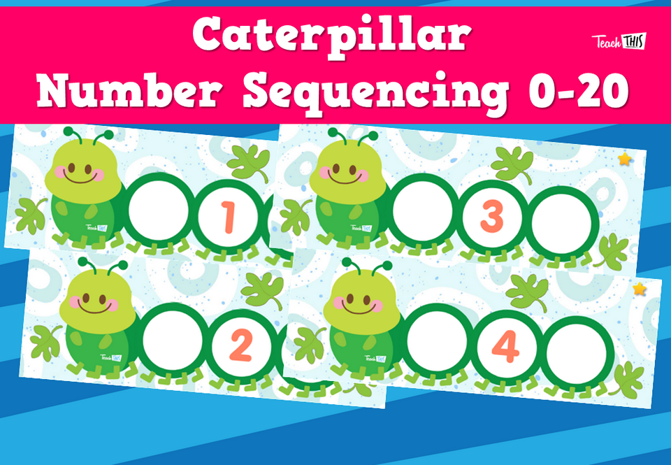 Caterpillar Number Sequencing 0-20