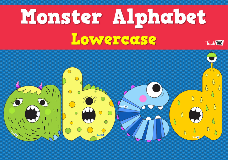 Monster Alphabet - Lowercase