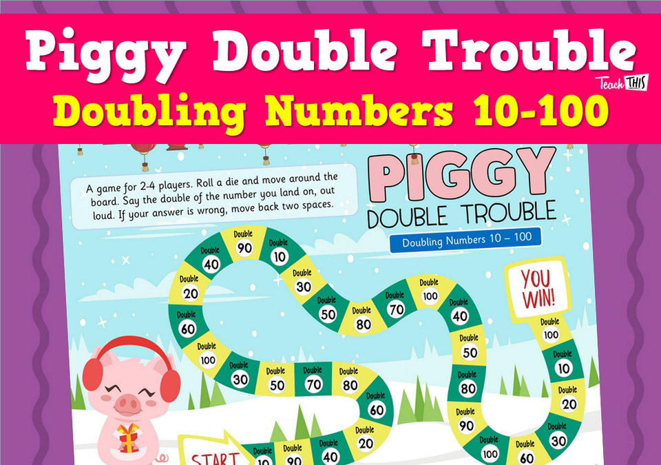 Piggy Double Trouble - Doubling Numbers 10-100