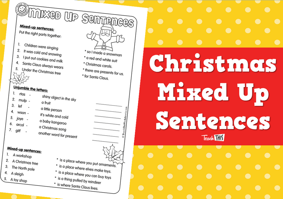 Christmas Mixed Up Sentences