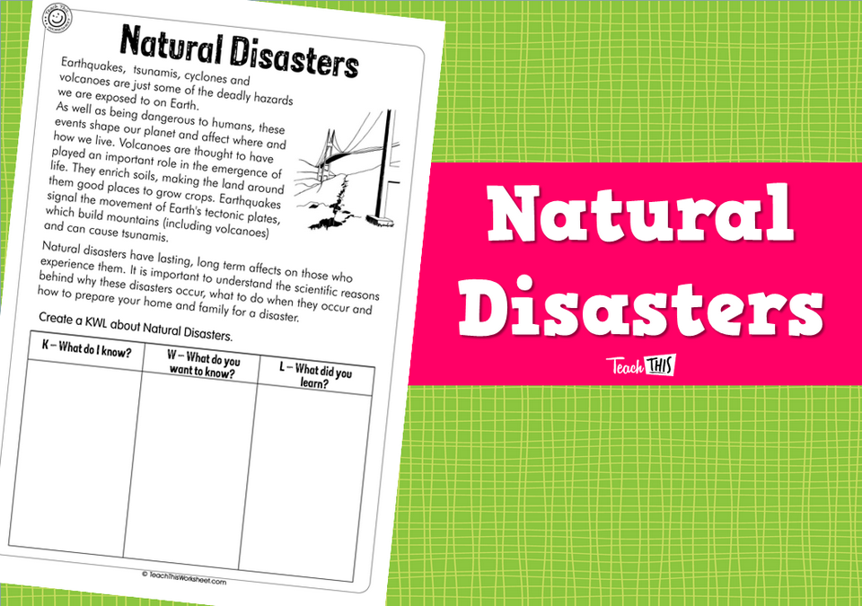 Natural Disasters (1pg)