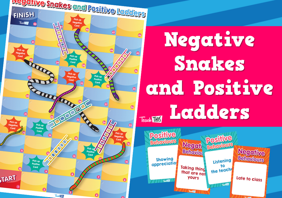 Negative Snakes and Positive Ladders