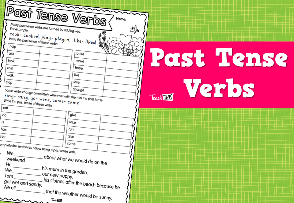 Past Tense Verbs