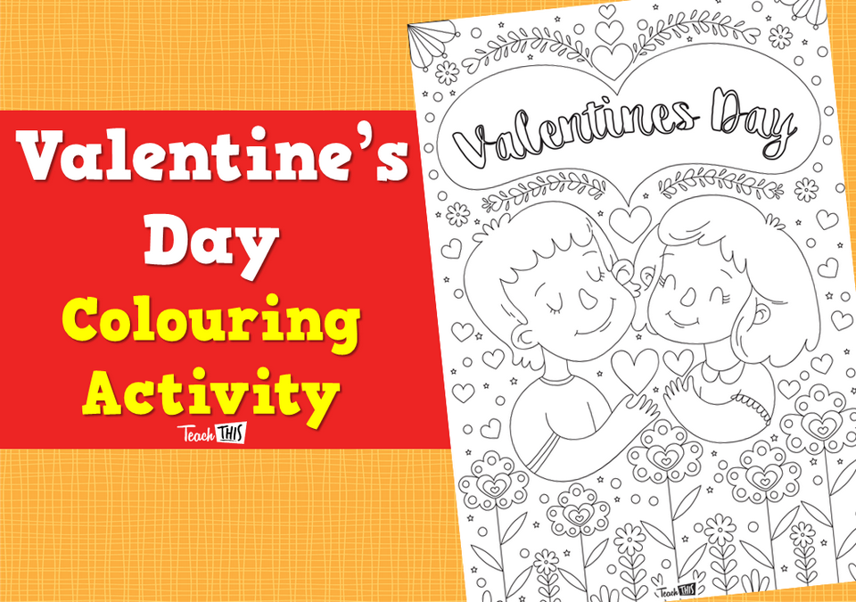 Valentine's Day - Colouring Activity