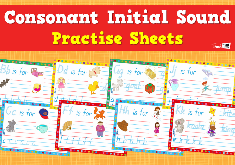 Consonant Initial Sound - Practise Sheet