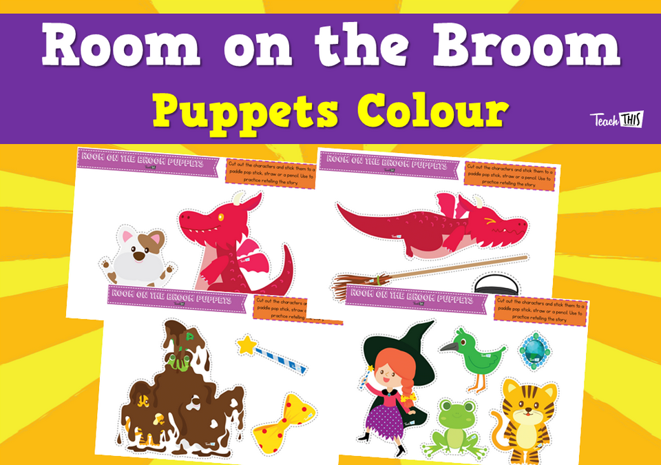 Room on the Broom - Puppets Colour