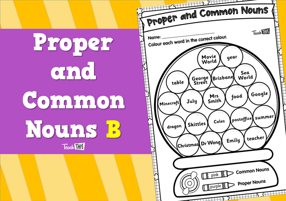 Proper and Common Nouns B