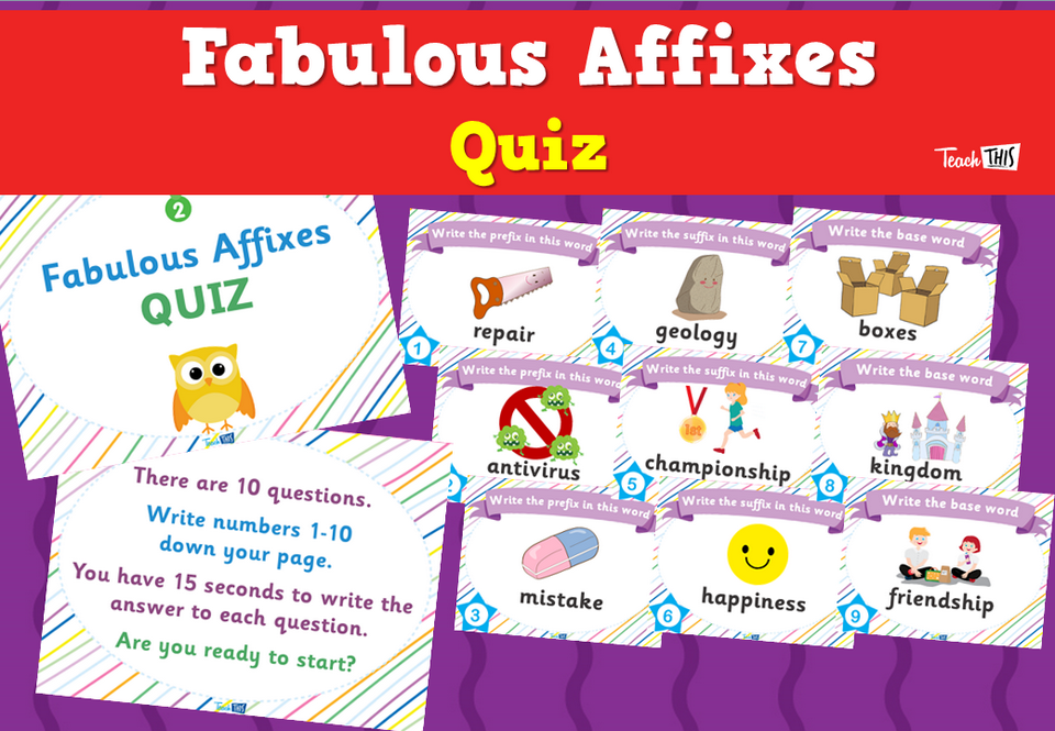 Fabulous Affixes Quiz