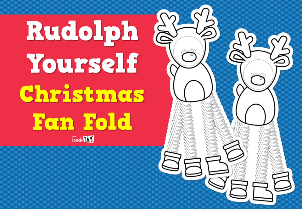 Rudolph Yourself - Christmas Fan Fold
