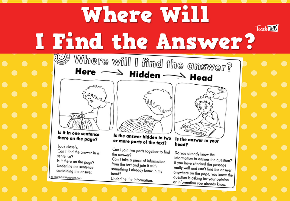 Where Will I Find the Answer?