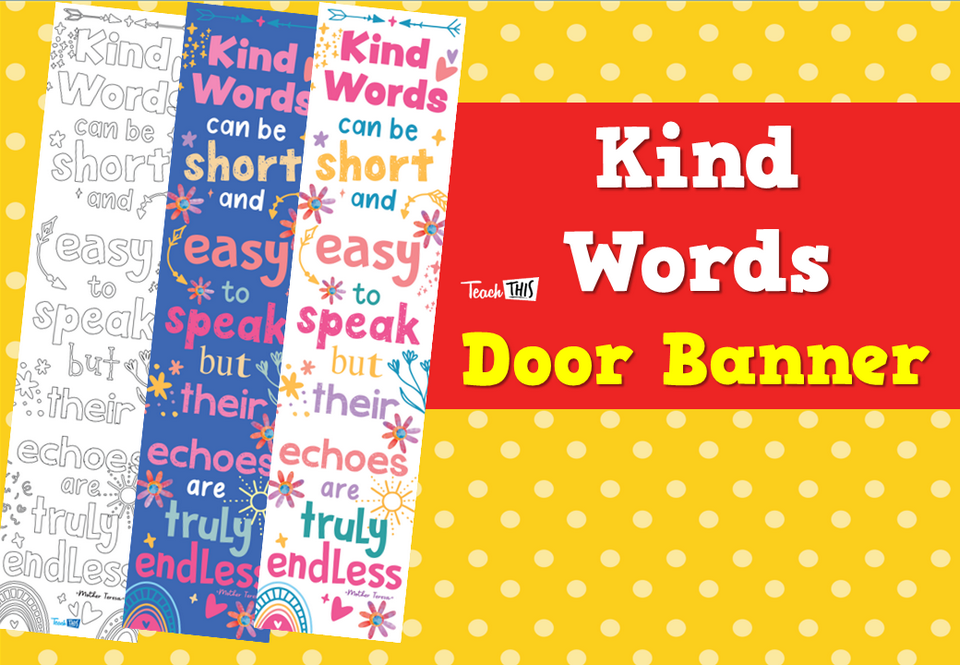 Kind Words Door Banner
