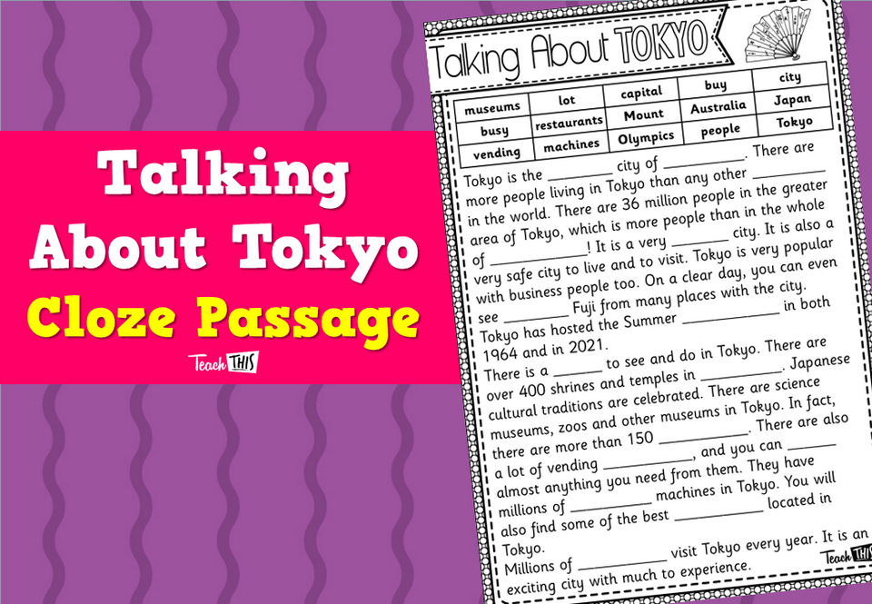 Talking About Tokyo – Cloze Passage