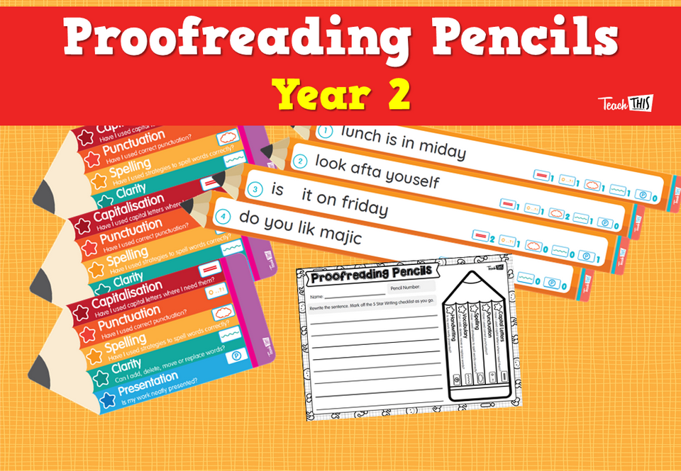 Proofreading Pencils - Year 2