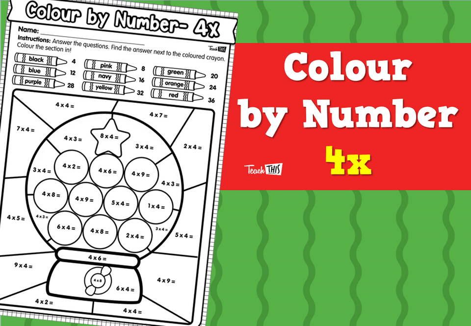 Colour by Number- 4x