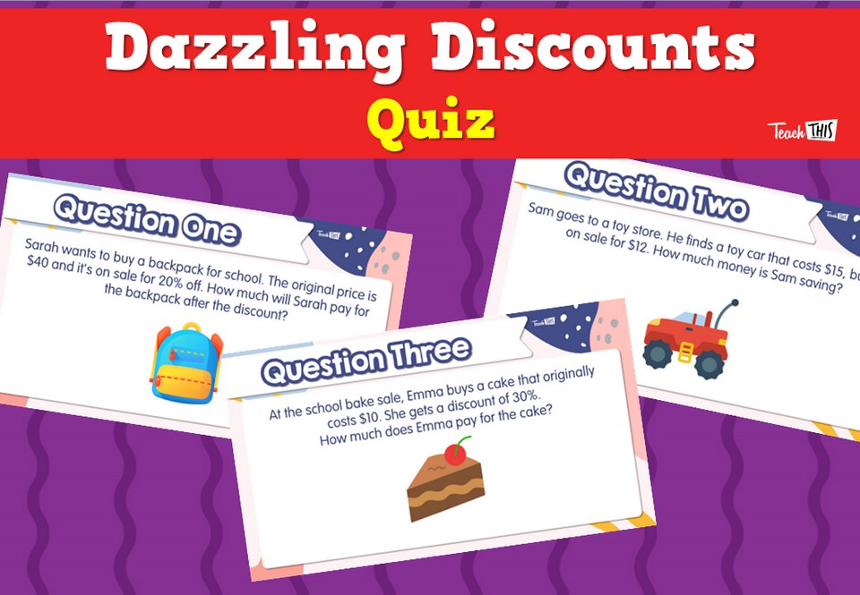 Dazzling Discounts Quiz