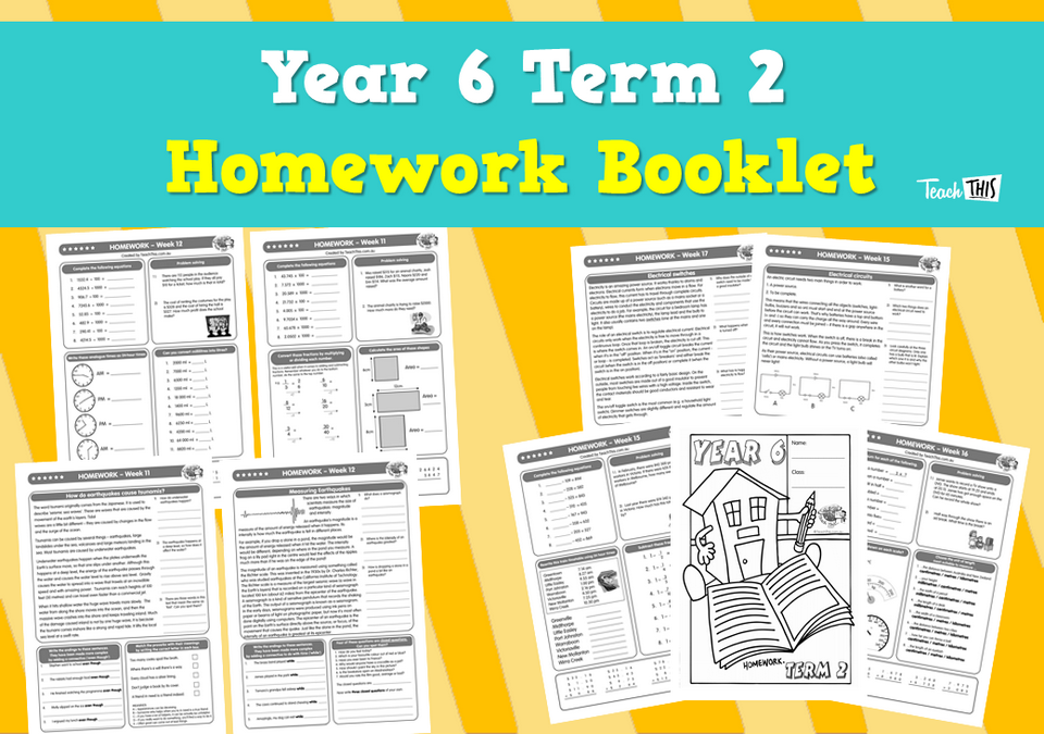 Year 6 Term 2 Homework Booklet