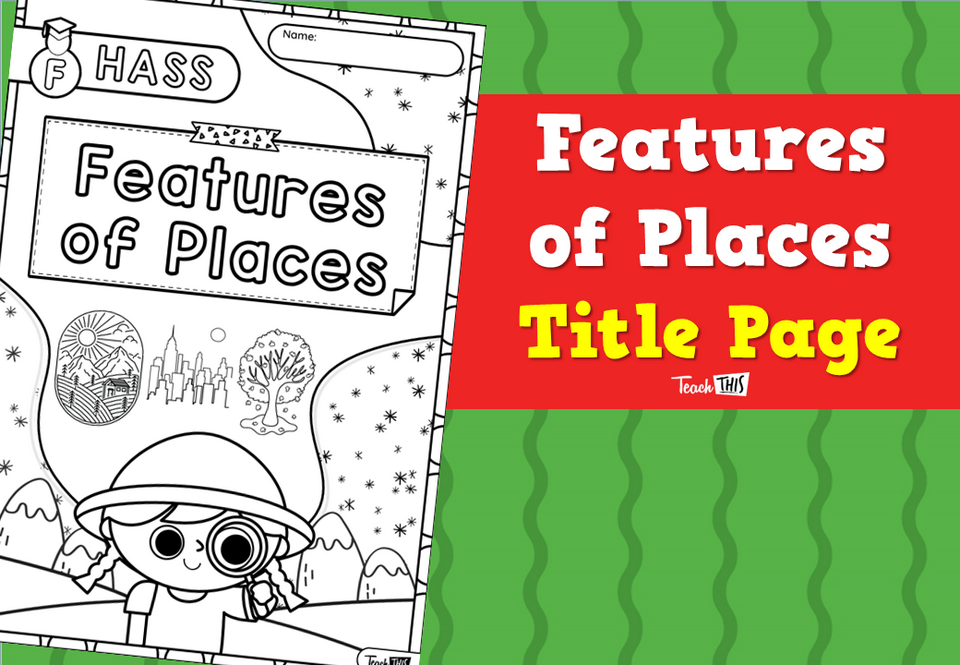 Features of Places - Title Page