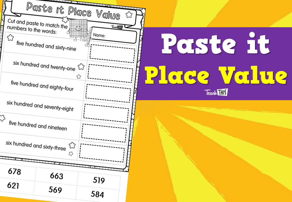Paste it Place Value