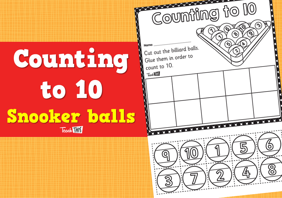 Counting to 10 - Snooker balls