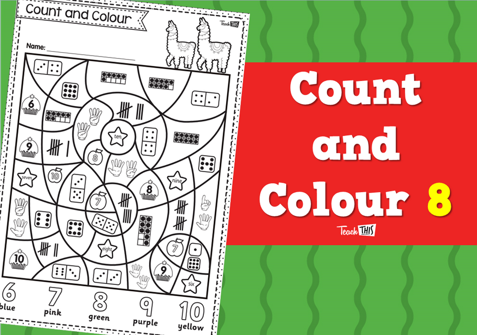 Count and Colour 8