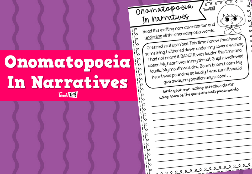 Onomatopoeia - In Narratives